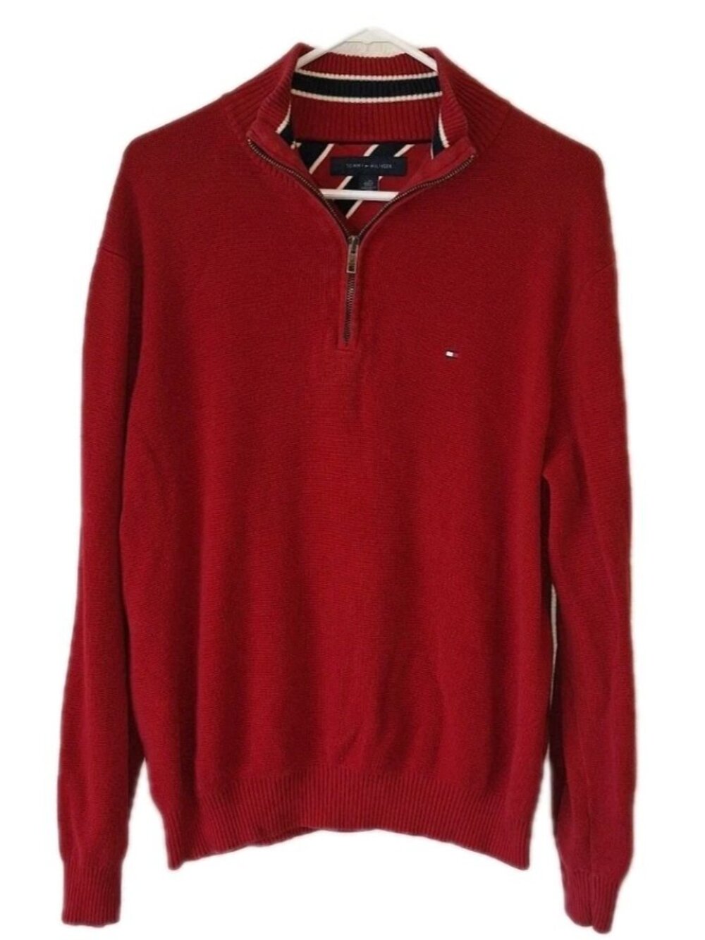 Tommy Hilfiger Men's Large Red Sweater